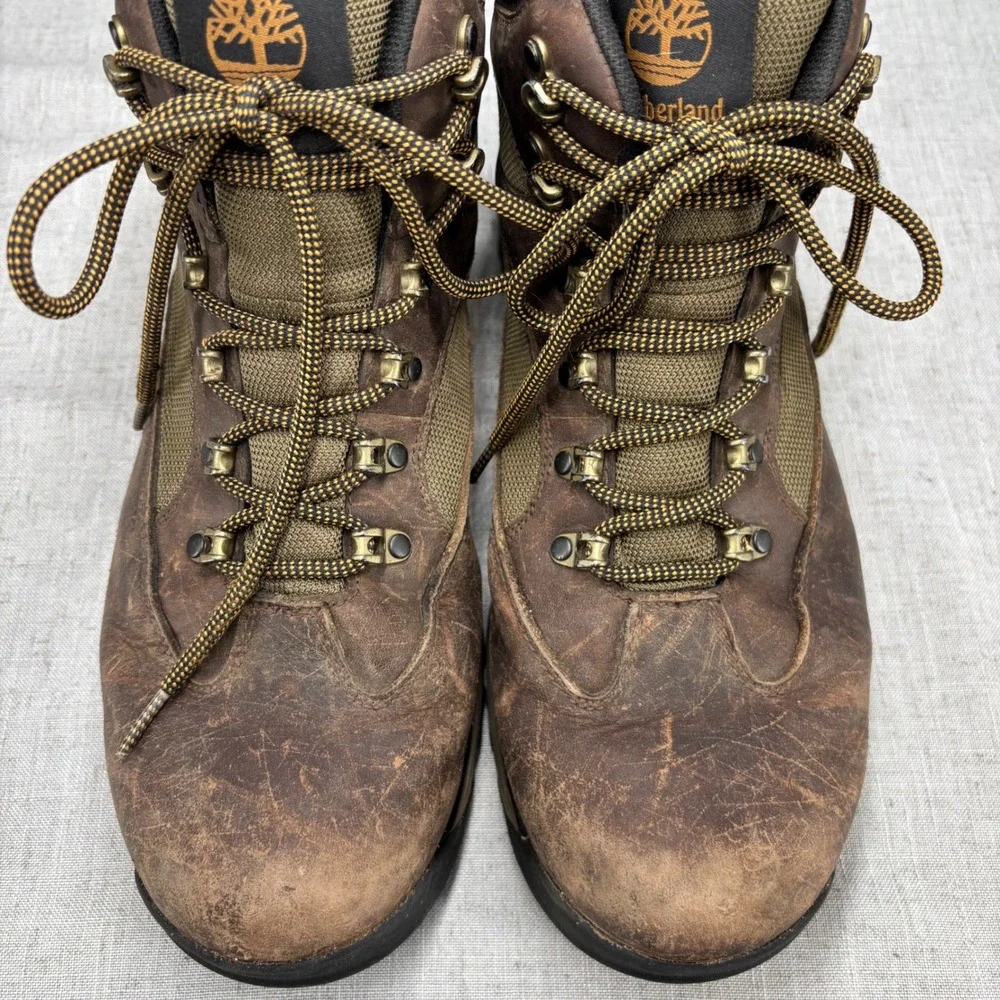 Timberland Chocorua Hiking Boots Brown Leather Gore-Tex Waterproof Men's Size 12